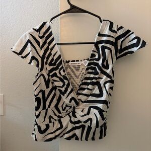 Midnight Sky Crop Knot Tie Top